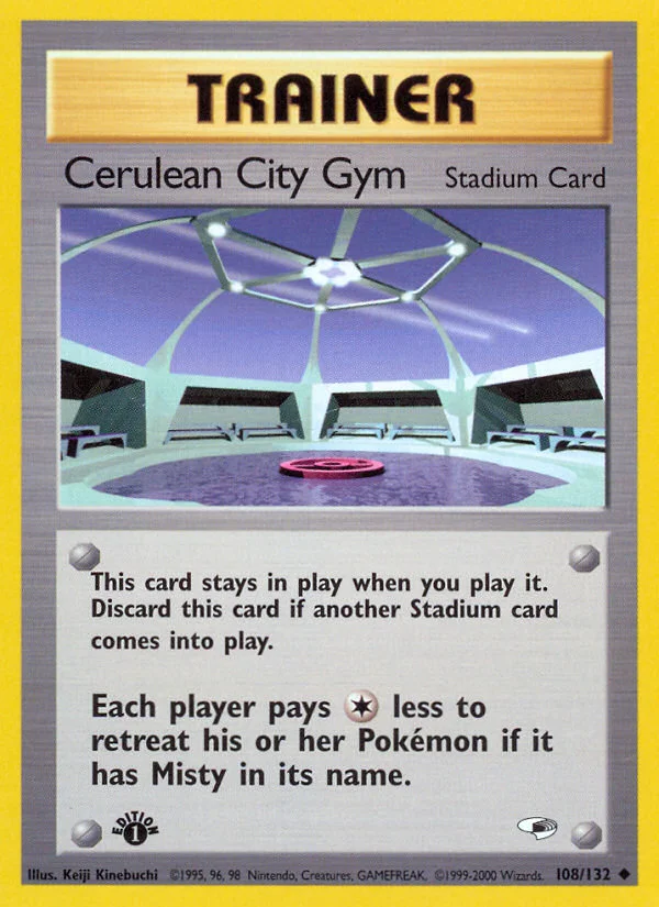 Cerulean City Gym Pokemon card