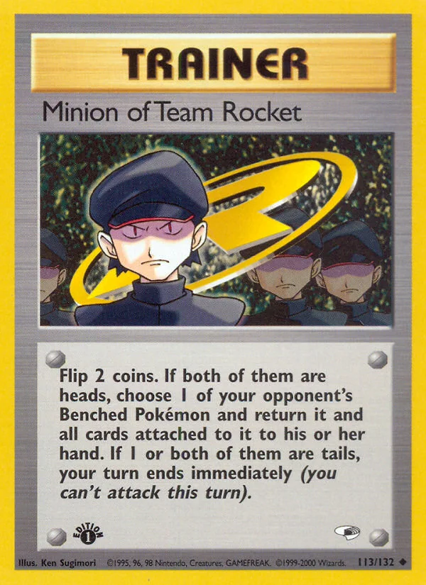 Minion of Team Rocket Pokemon card