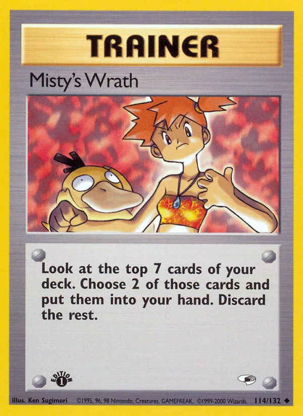 Misty's Wrath Pokemon card