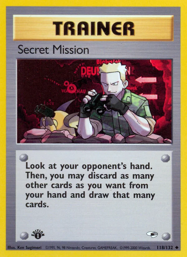 Secret Mission Pokemon card