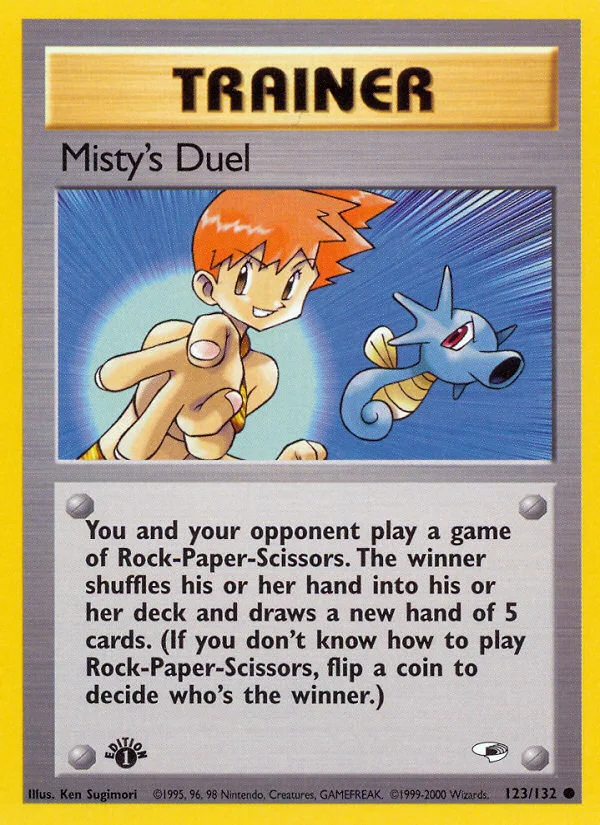 Misty's Duel Pokemon card
