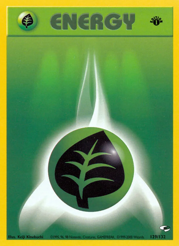 Grass Energy Pokemon card