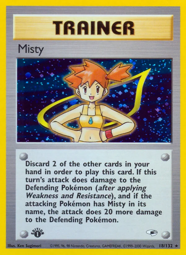 Misty Pokemon card