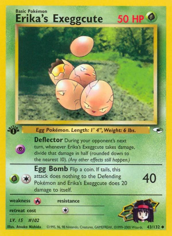 Erika's Exeggcute Pokemon card