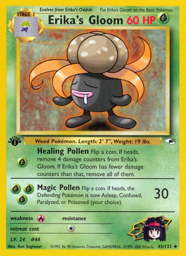 Erika's Gloom Pokemon card