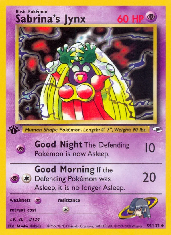 Sabrina's Jynx Pokemon card