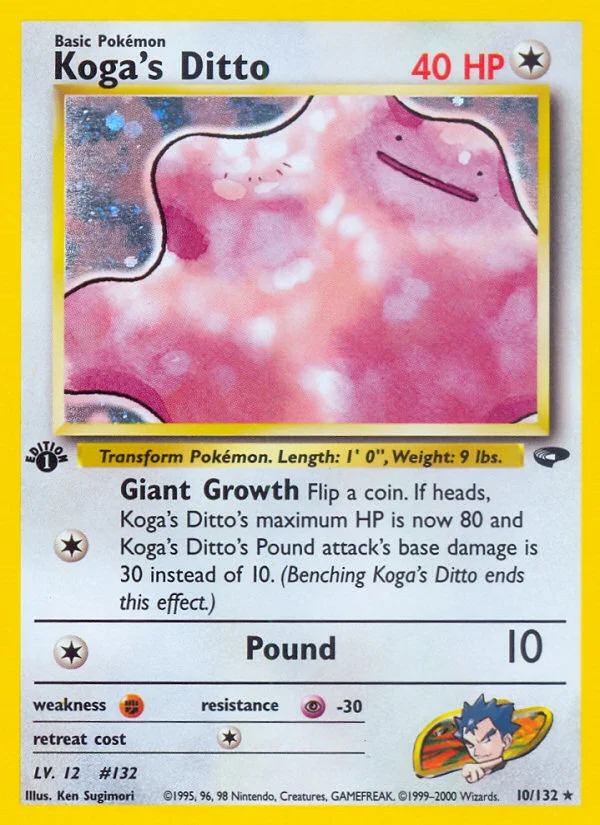 Koga's Ditto Pokemon card