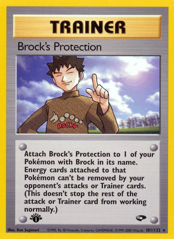 Brock's Protection Pokemon card
