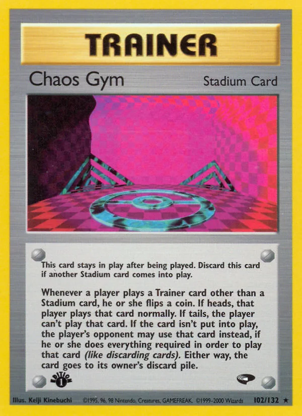 Chaos Gym Pokemon card