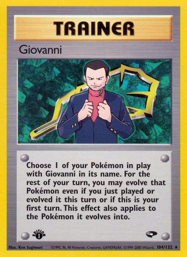 Giovanni Pokemon card