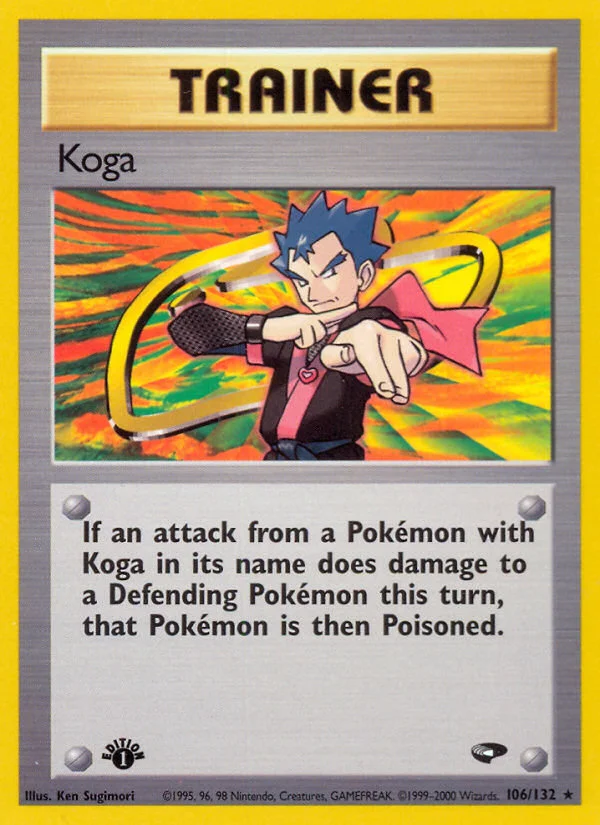 Koga Pokemon card