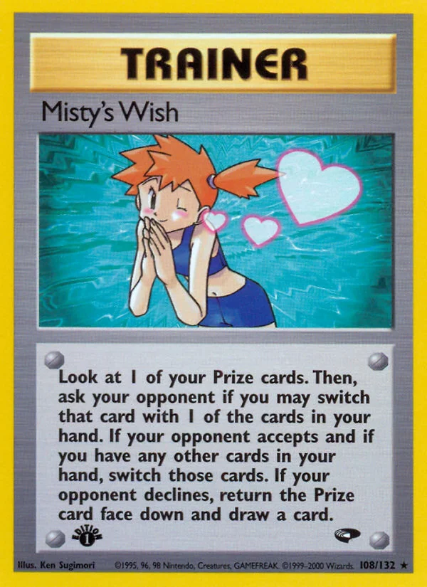 Misty's Wish Pokemon card