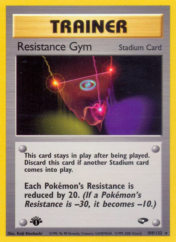 Resistance Gym Pokemon card