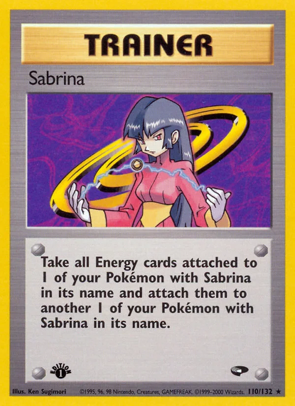 Sabrina Pokemon card