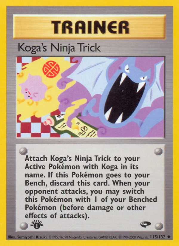 Koga's Ninja Trick Pokemon card