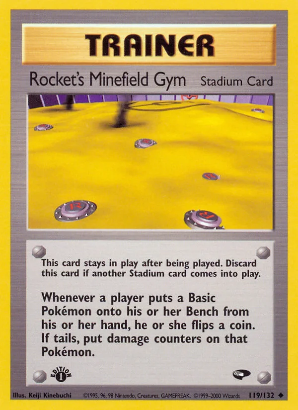 Rocket's Minefield Gym Pokemon card