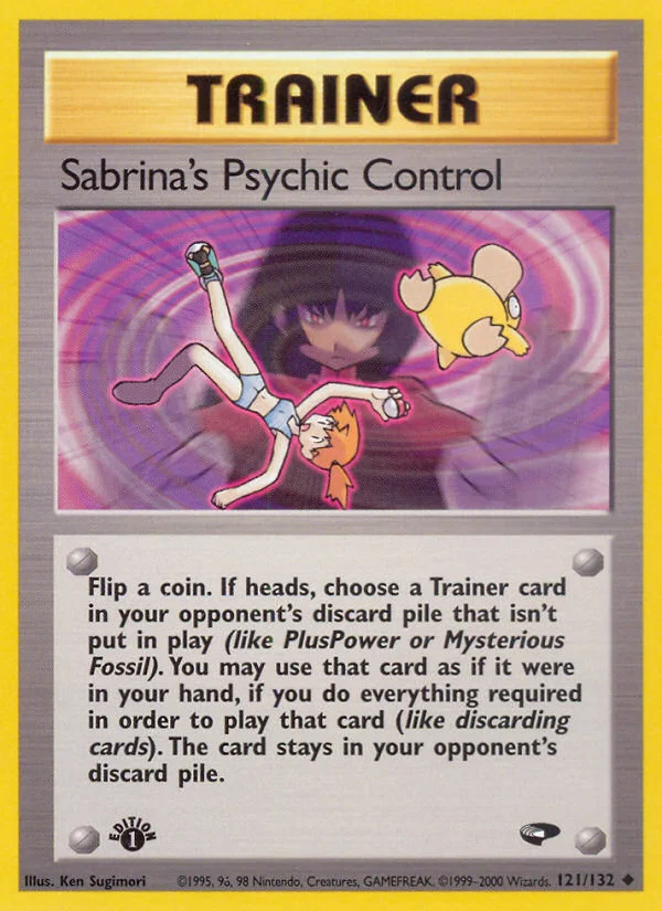 Sabrina's Psychic Control Pokemon card