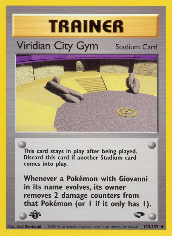 Viridian City Gym Pokemon card