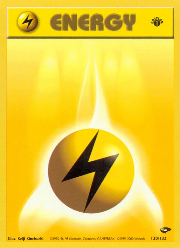 Lightning Energy Pokemon card