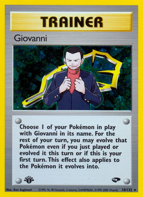 Giovanni Pokemon card