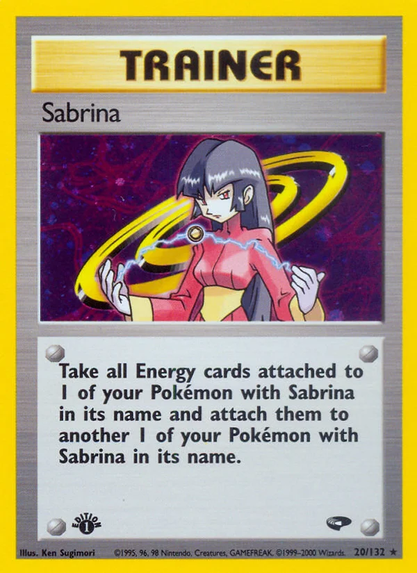 Sabrina Pokemon card