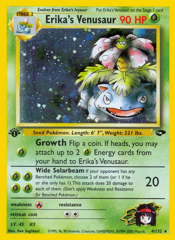 Erika's Venusaur Pokemon card