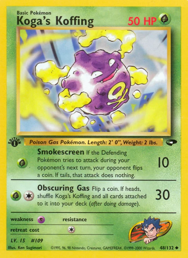 Koga's Koffing Pokemon card