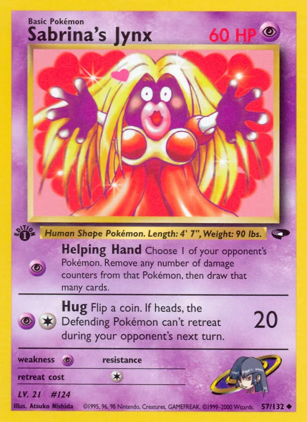 Sabrina's Jynx Pokemon card