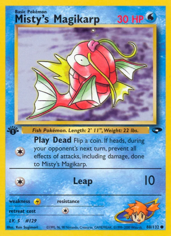 Misty's Magikarp Pokemon card