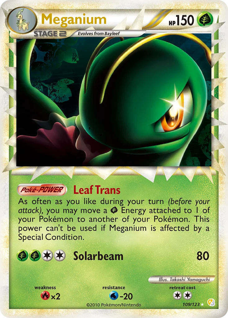 Meganium Pokemon card