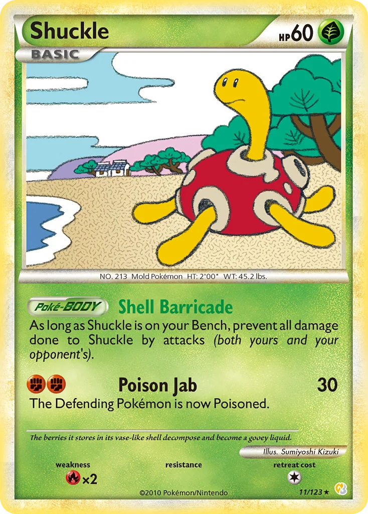 Shuckle Pokemon card