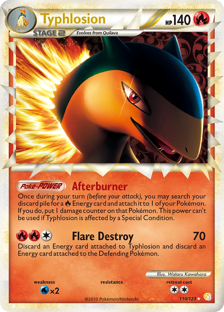 Typhlosion Pokemon card