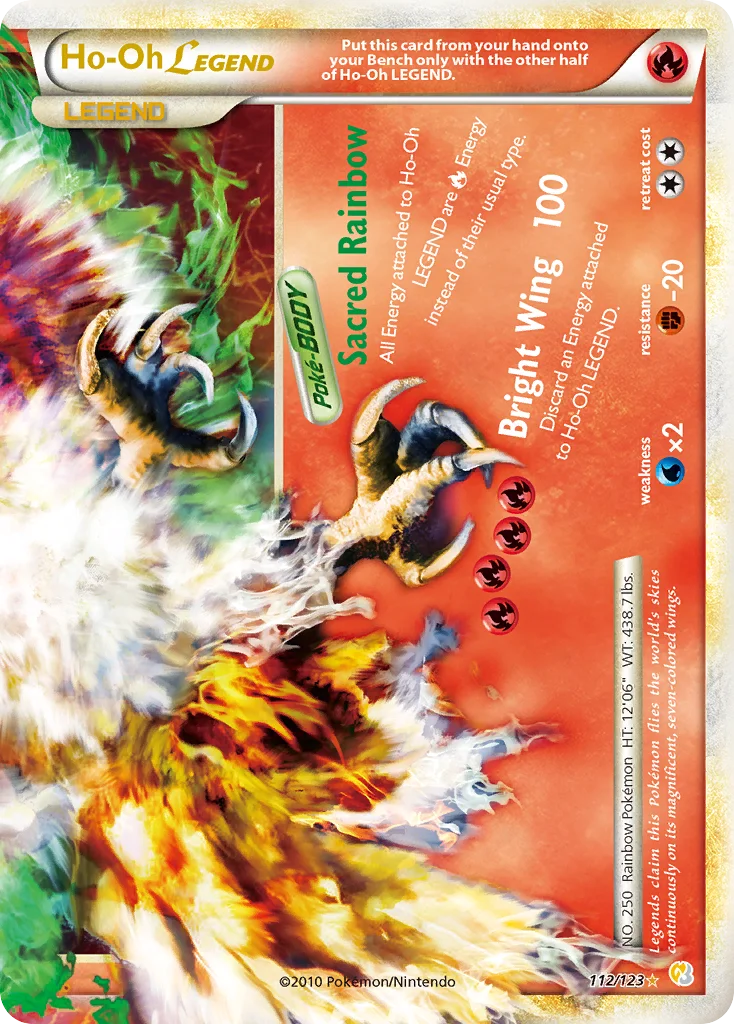 Ho-Oh LEGEND Pokemon card