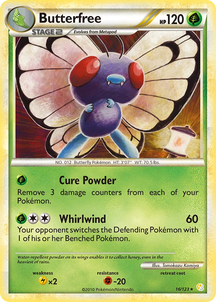 Butterfree Pokemon card
