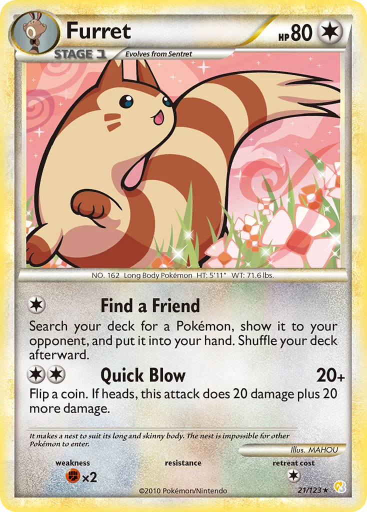 Furret Pokemon card