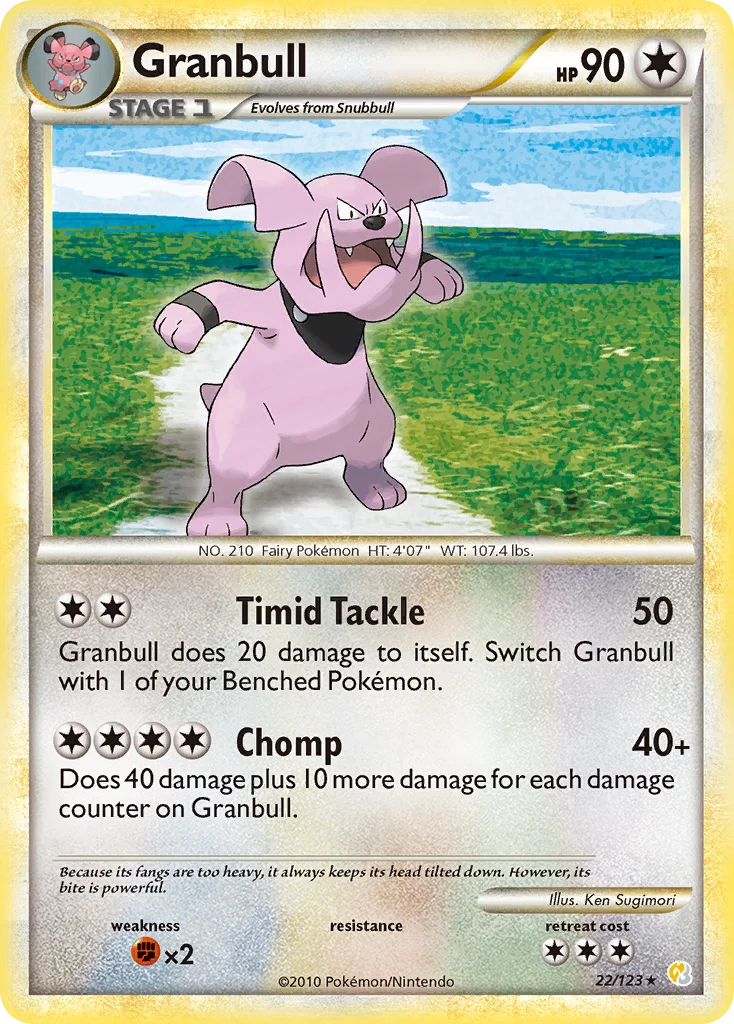 Granbull Pokemon card