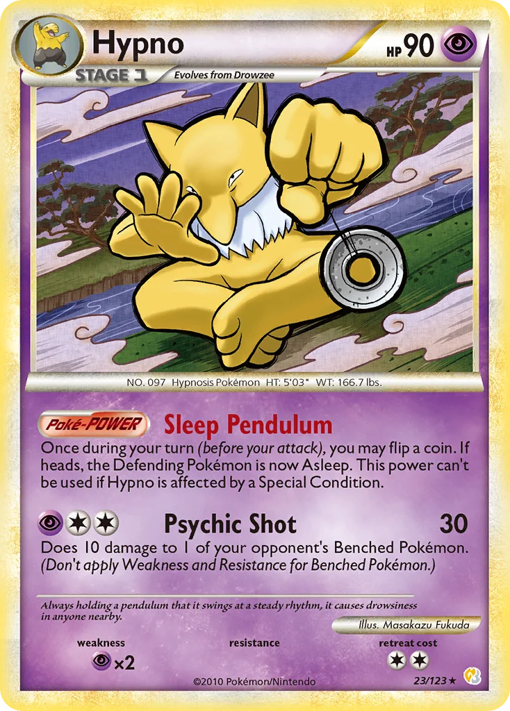 Hypno Pokemon card