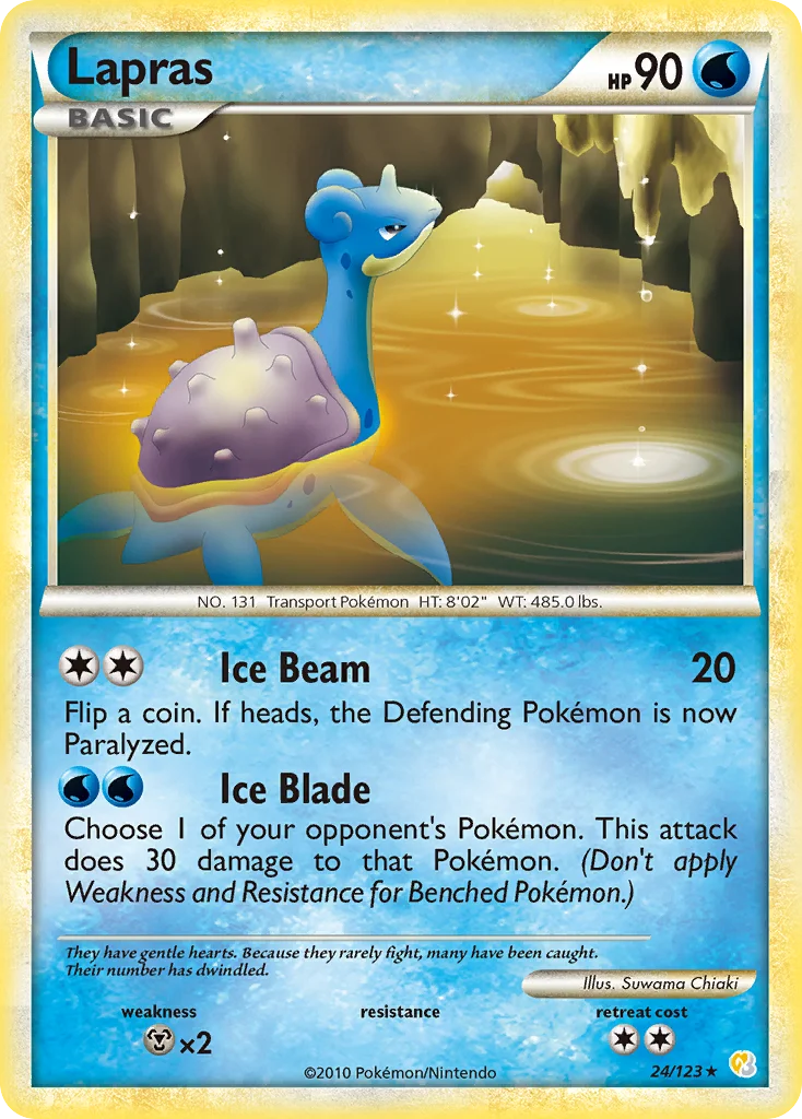 Lapras Pokemon card
