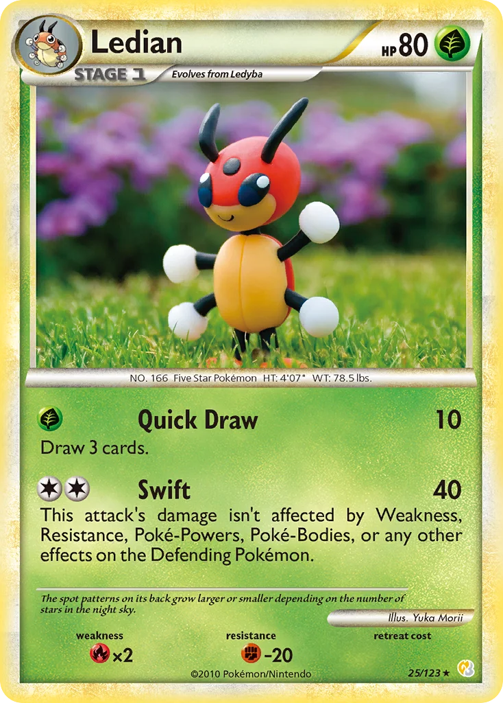 Ledian Pokemon card