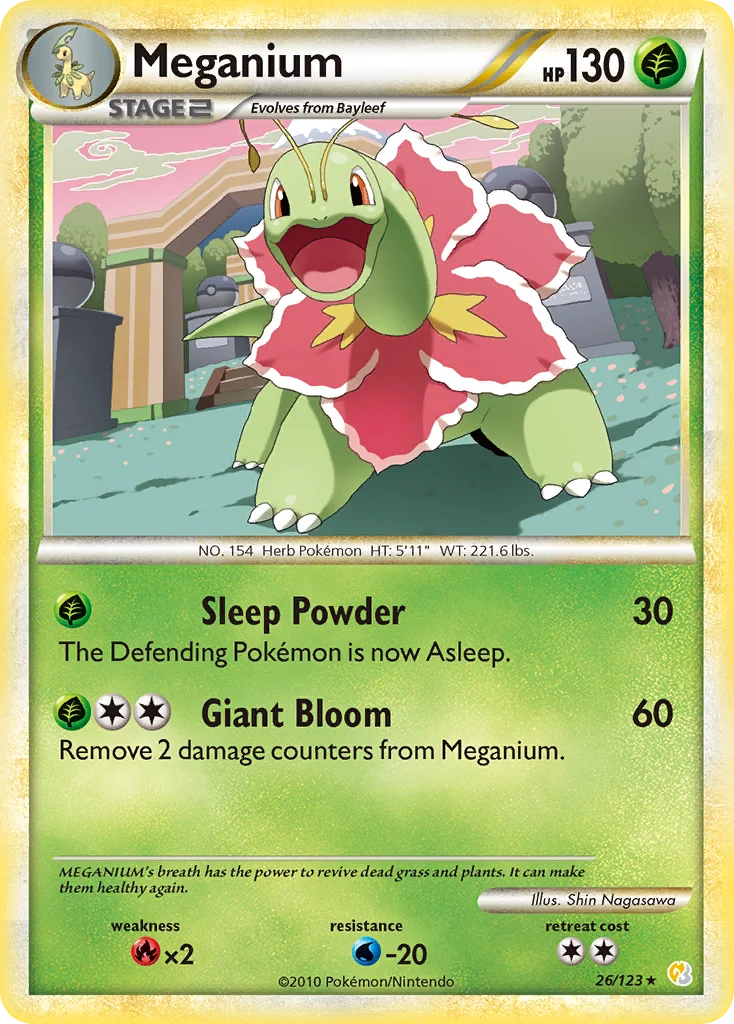 Meganium Pokemon card