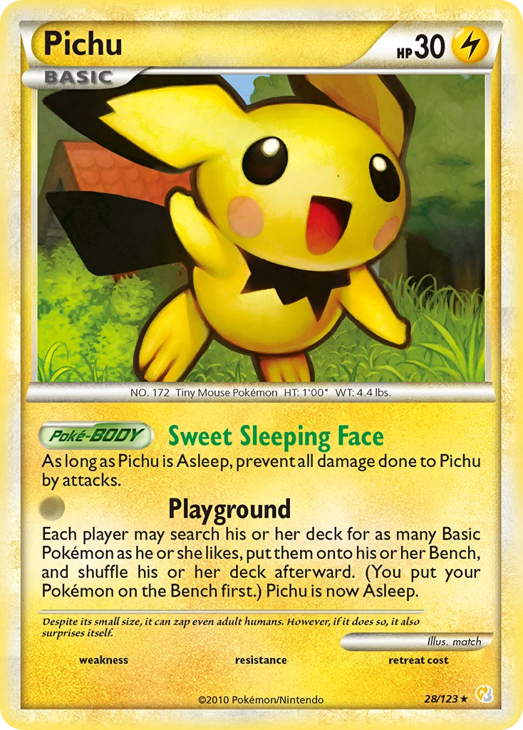 Pichu Pokemon card