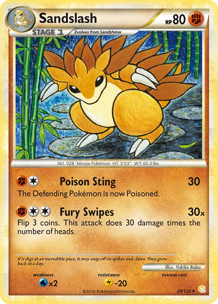 Sandslash Pokemon card