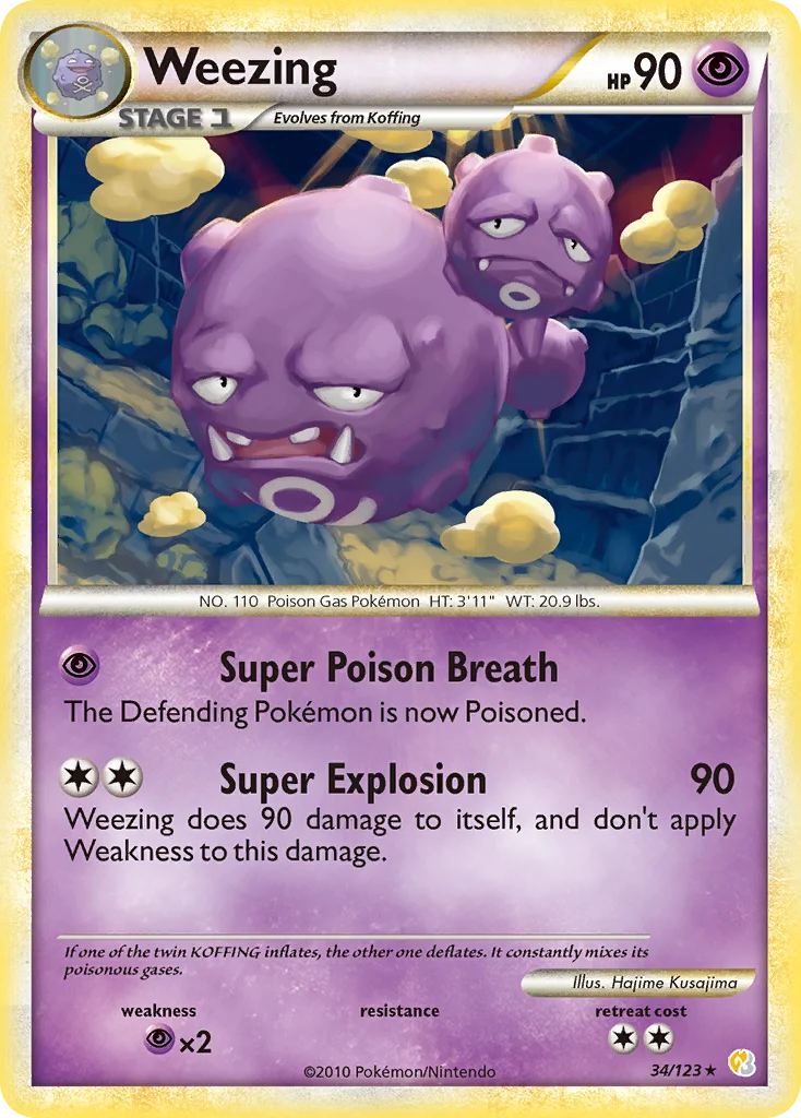 Weezing Pokemon card
