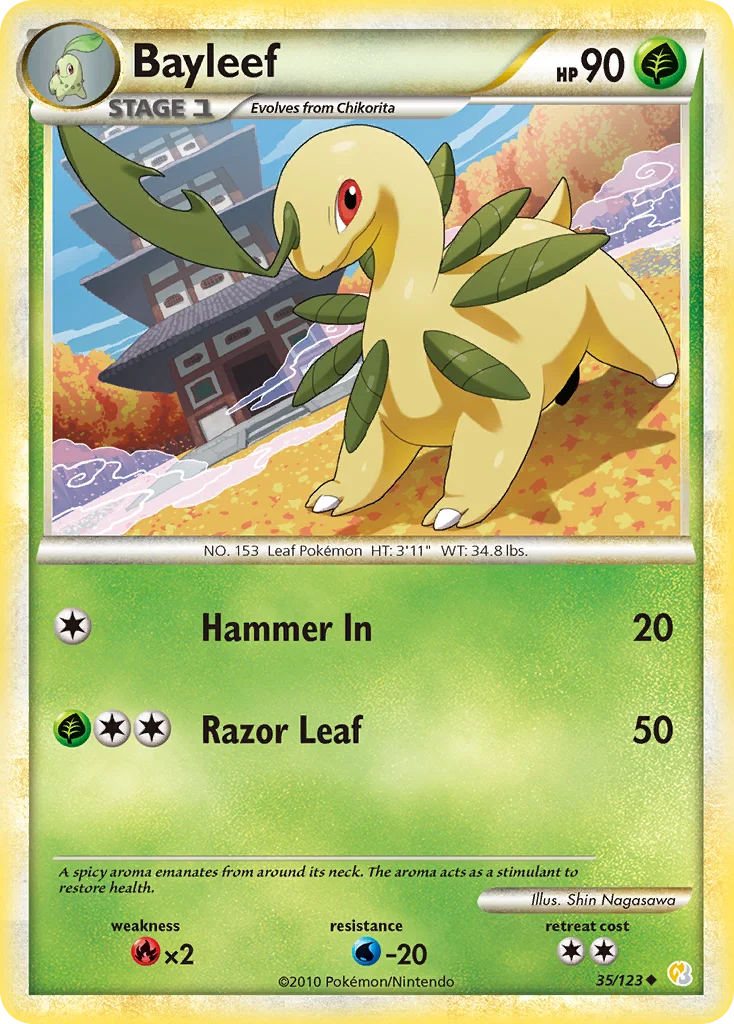 Bayleef Pokemon card