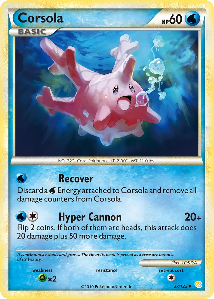 Corsola Pokemon card