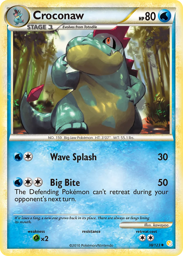 Croconaw Pokemon card