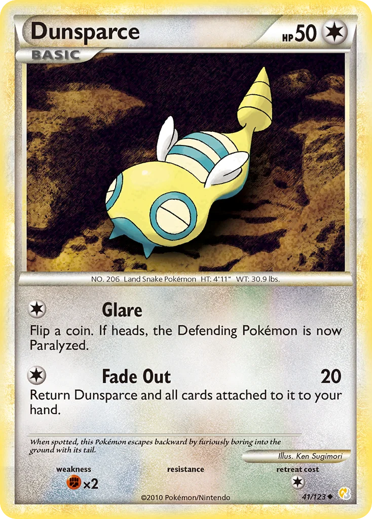Dunsparce Pokemon card