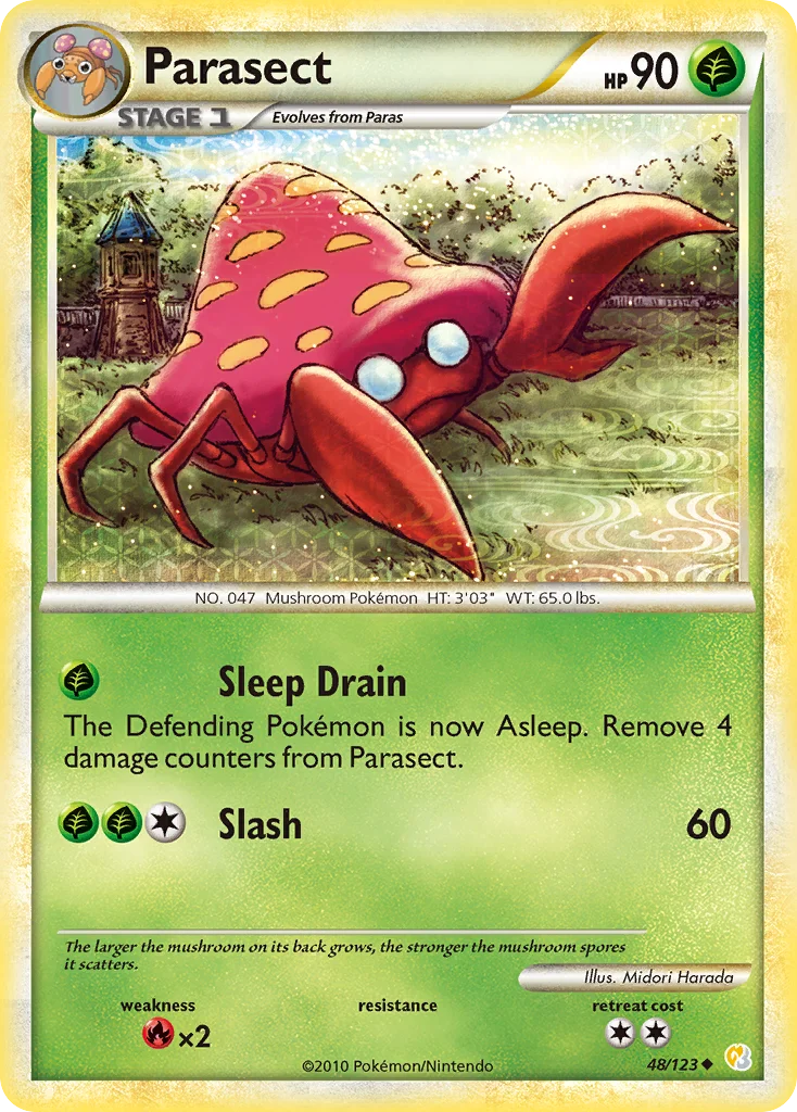 Parasect Pokemon card