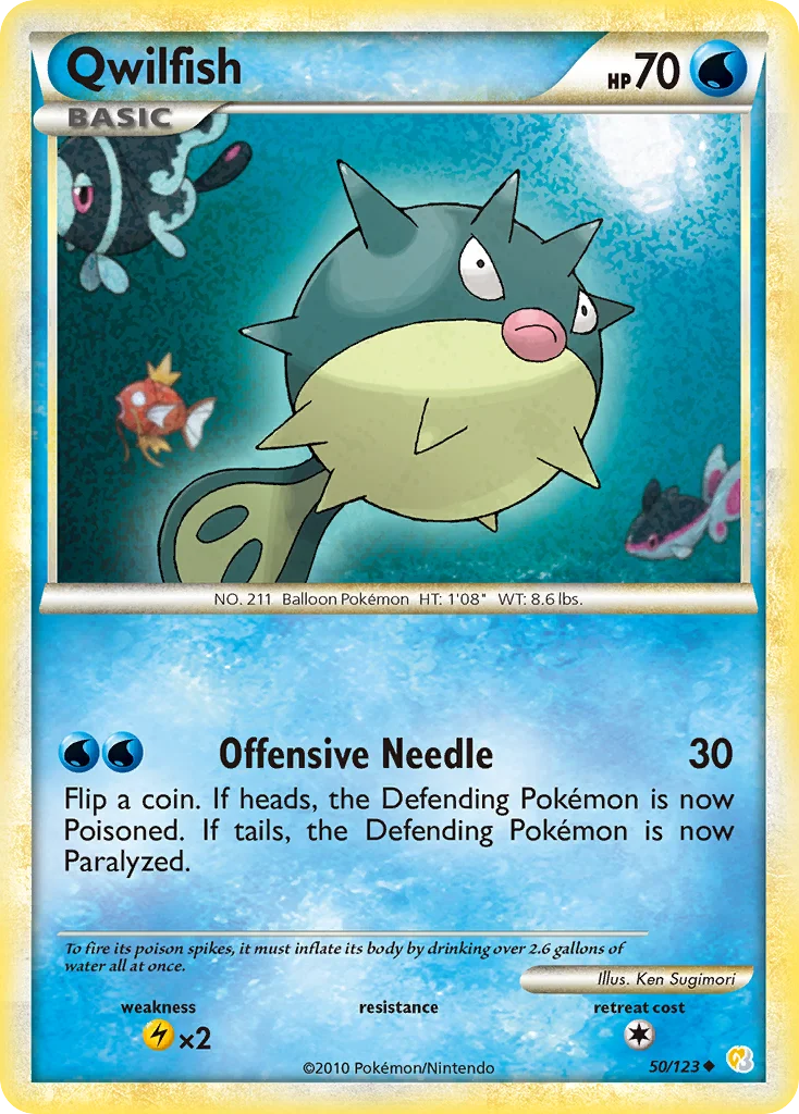 Qwilfish Pokemon card