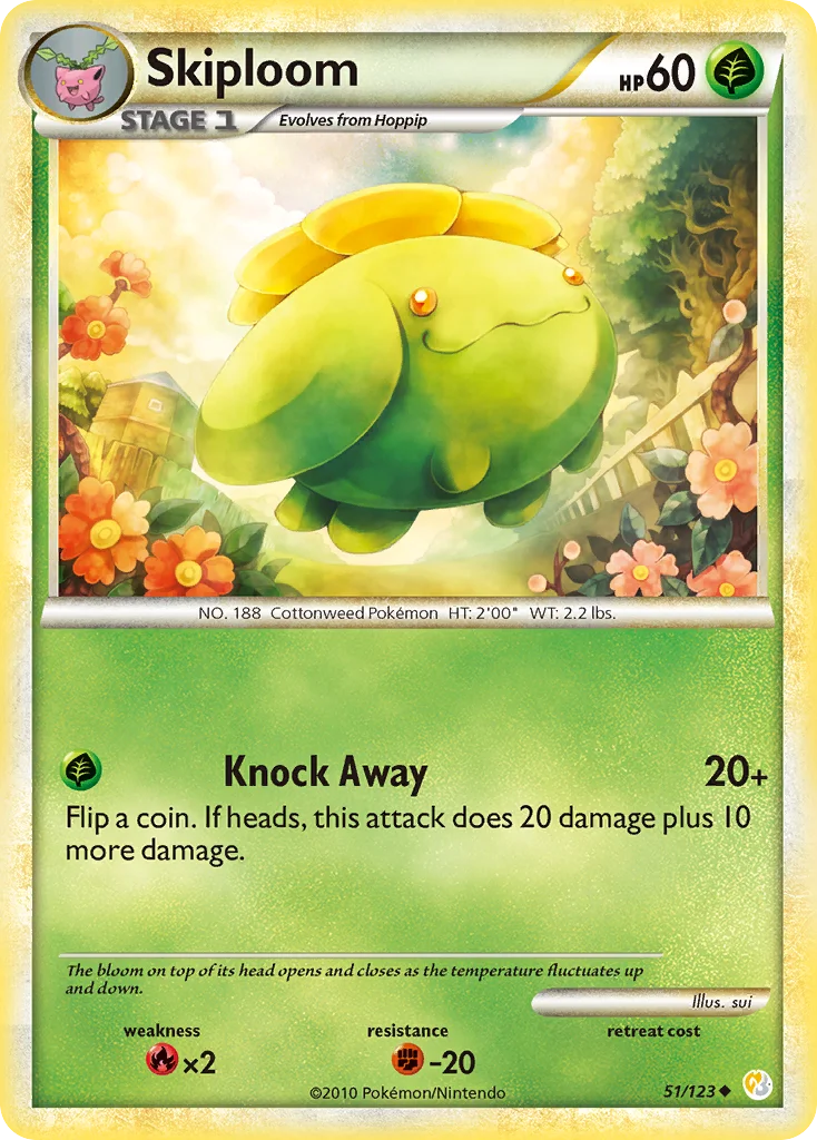 Skiploom Pokemon card